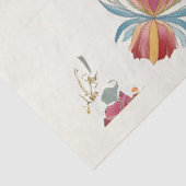 Haan in bloei decoupagepapier tissuepapier (Detail)