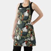 Haan in de Groene Tuin William Morris Style Schort (Insitu)