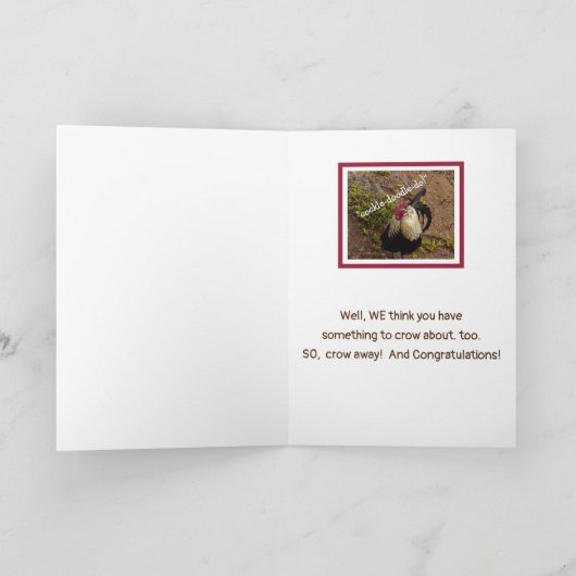 HAAN/JE DENKT DAT JE IETS HEBT OM OVER TE KRAAIEN KAART (Binnen)