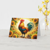 Haan Kaart (Gele Bloem)