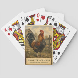 Haan Kip Boerderij VINTAGE Pokerkaarten