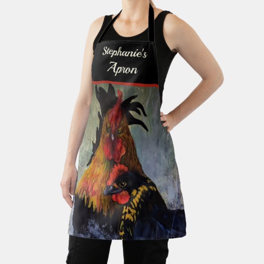Haan Kip Gepersonaliseerd Schort (Insitu)