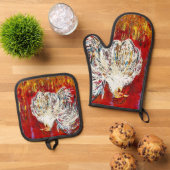 Haan Kip Mitt en Pot Holder Set (Top down)