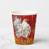 Haan Kip Papier Cups Papieren Bekers (Voorkant)