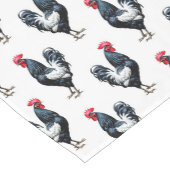 Haan Kip Patroon Ontwerp  Korte Tafelloper (Hoek)
