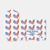 Haan Kip Verjaardag Dier Cake Favor Box Bedankdoosjes (Uitgevouwen)