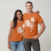 Haan Kippen Vogel retro T-shirt (Unisex)