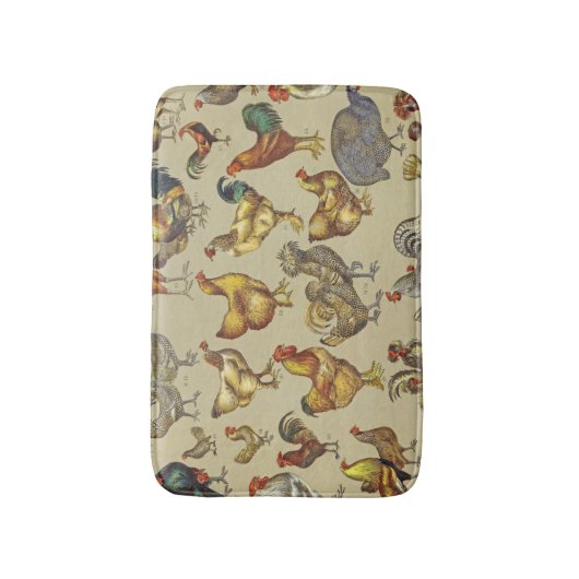 haan kippendier Boerderij landdier Badmat (Voorkant Verticaal)