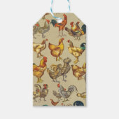 haan kippendier Boerderij landdier Cadeaulabel (Voorkant)