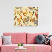 haan kippendier Boerderij landdier Canvas Afdruk (Insitu (Woonkamer))