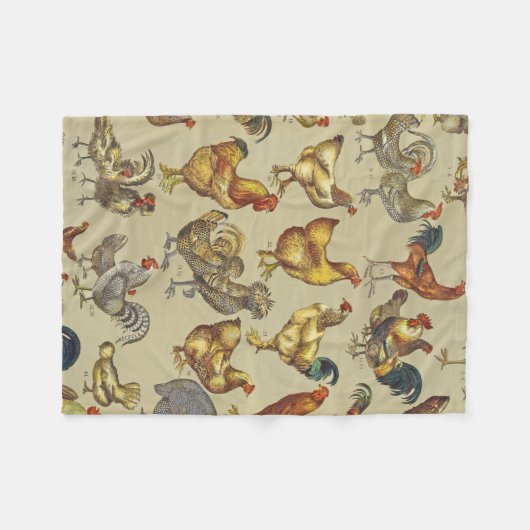 haan kippendier Boerderij landdier Fleece Deken (Voorkant (Horizontaal))