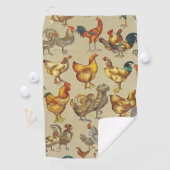 haan kippendier Boerderij landdier Golfhanddoek (Insitu)