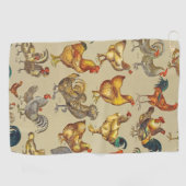 haan kippendier Boerderij landdier Golfhanddoek (Horizontaal)