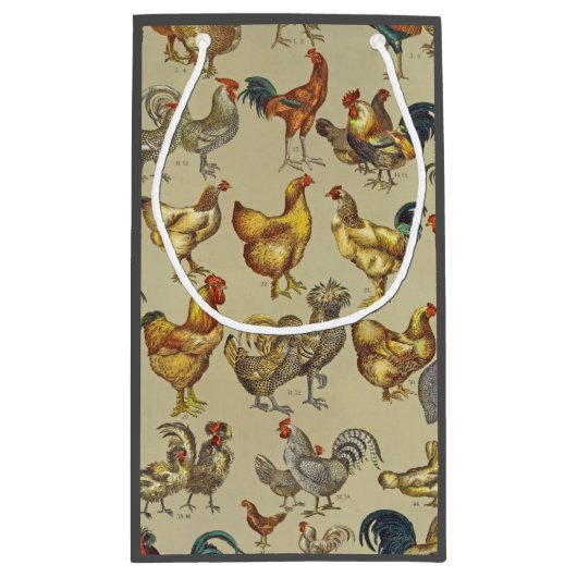 haan kippendier Boerderij landdier Klein Cadeauzakje (Achterkant)