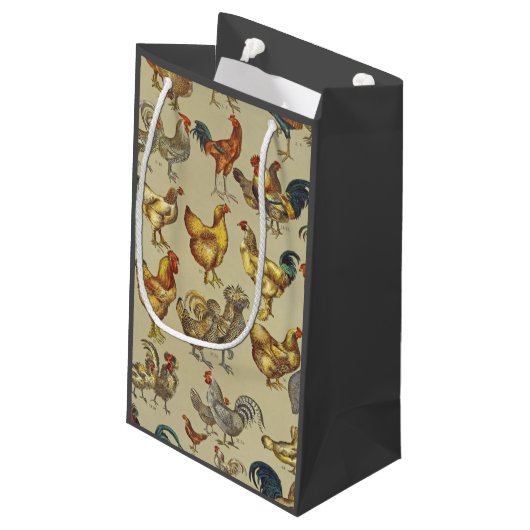 haan kippendier Boerderij landdier Klein Cadeauzakje (Achterkant Gekanteld)