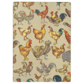 haan kippendier Boerderij landdier Klembord (Achterkant)