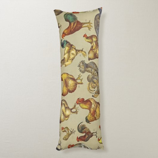 haan kippendier Boerderij landdier Lichaamskussen (Achterkant (Verticaal))