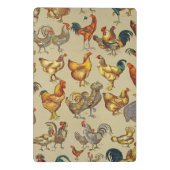 haan kippendier Boerderij landdier Mini Klembord (Achterkant)