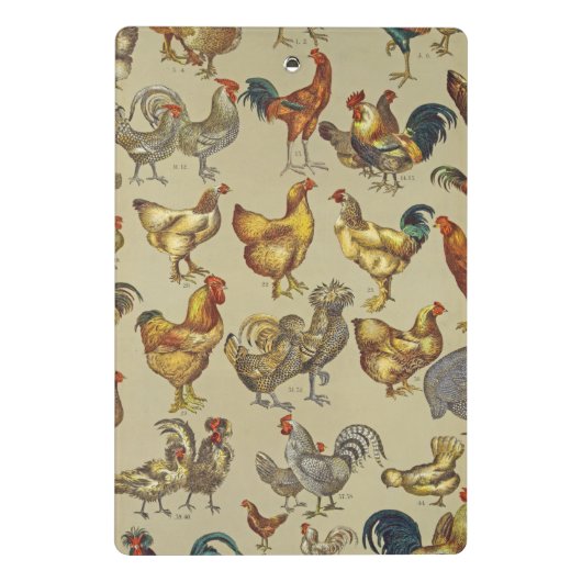 haan kippendier Boerderij landdier Mini Klembord (Achterkant)