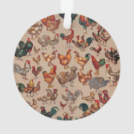 haan kippendier Boerderij landdier Ornament