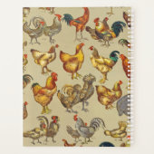 haan kippendier Boerderij landdier Planner (Achterkant)