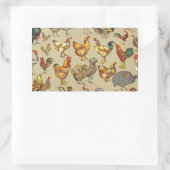 haan kippendier Boerderij landdier Rechthoekige Sticker (Tas)