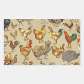 haan kippendier Boerderij landdier Rechthoekige Sticker (Voorkant)