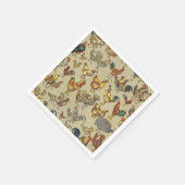 haan kippendier Boerderij landdier Servet (Hoek)