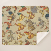 haan kippendier Boerderij landdier Sherpa Deken (Voorkant (horizontaal))