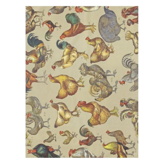 haan kippendier Boerderij landdier Tafelkleed (Voorkant)