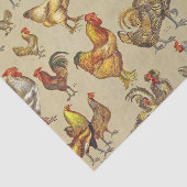 haan kippendier Boerderij landdier Tissuepapier (Detail)