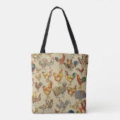 haan kippendier Boerderij landdier Tote Bag (Achterkant)