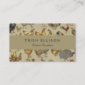 haan kippendier Boerderij landdier Visitekaartje (Voorkant)