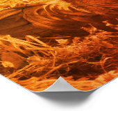 Haan kraaien  Sepia Boerderij Dier Poster (Hoek)