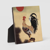 Haan kraait door Ito Jakuchu  Fotoplaat (Voorkant)
