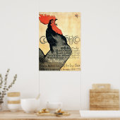 Haan kraait door Théophile Alexandre Steinlen Poster (Keuken)