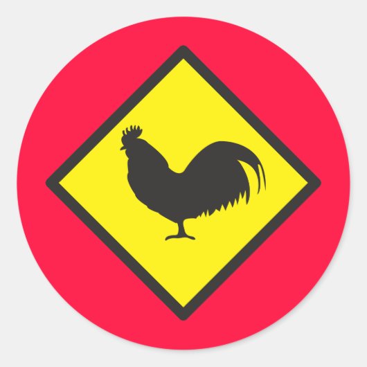 HAAN kruising Ronde Sticker (Voorkant)