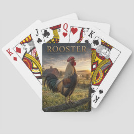 Haan Landelijk Boerderijtje DIEREN Pokerkaarten