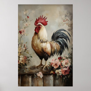 Haan Lente Print, Pasen Cottagecore Rustiek Poster
