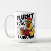 Haan Lezen Vloeiend in Vogeltaal Koffiemok (Links)