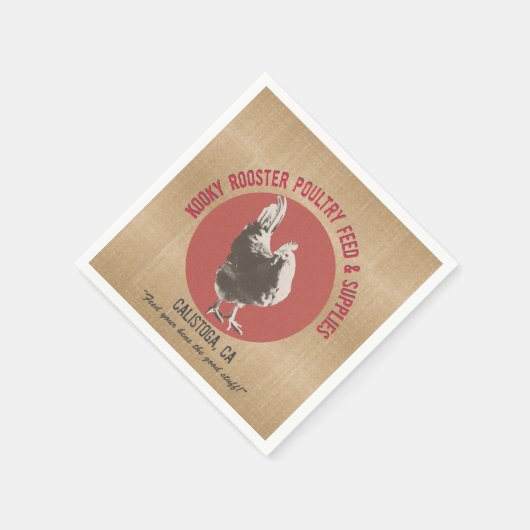 Haan  look tafel servetten (Hoek)