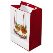 Haan met kip medium cadeauzakje (Voorkant Gekanteld)