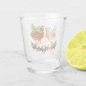 Haan met kip shot glas (Achterkant)