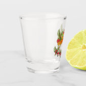 Haan met kip shot glas (Links)