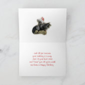 Haan met slechte houding kaart- voor elke gelegenh kaart (Binnen)