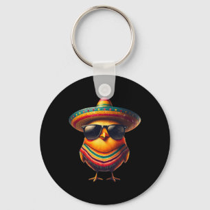 Haan Mexicaanse Cinco de Mayo Chicken Lover Grappi Sleutelhanger