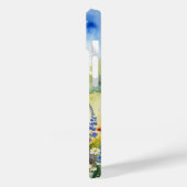 Haan neergestreken op een Log Phone Case (Achterkant / Links)