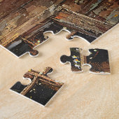 Haan op het Boerderij schilderij Rustiek Legpuzzel (Zijkant)