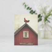 Haan op het dak briefkaart (Staand voorkant)