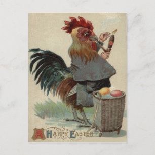 Haan Paas Kleur Ei Pijp sigaar Feestdagenkaart